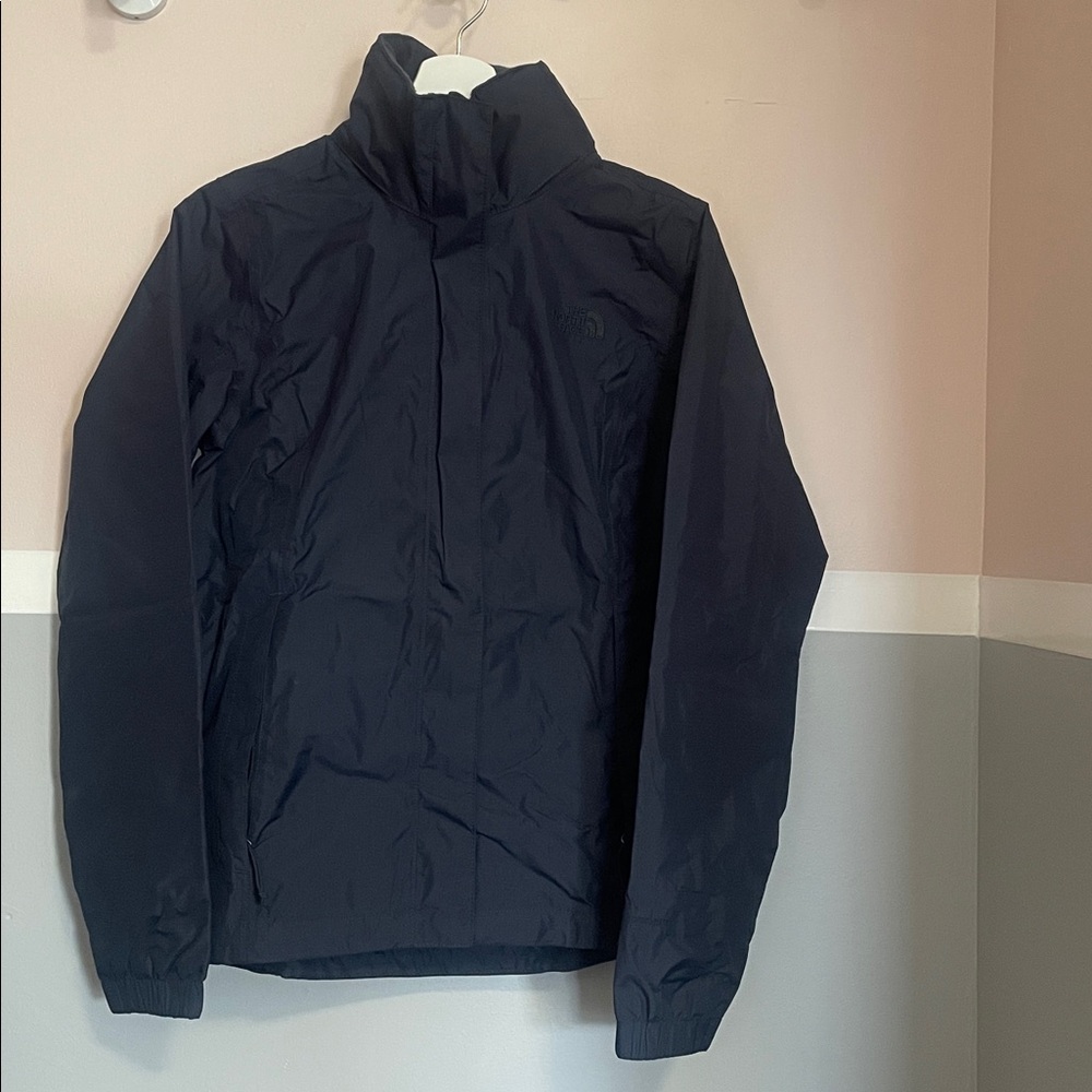 TNF Women's Navy Raincoat in excellent condition. Wore few times!